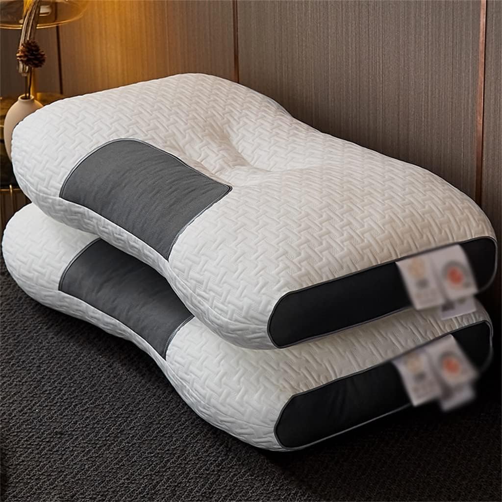 3D Zoned Knitted Neck Guard Protein Pillow Core SPA Pillow Adult Pillow Pair of Pillows