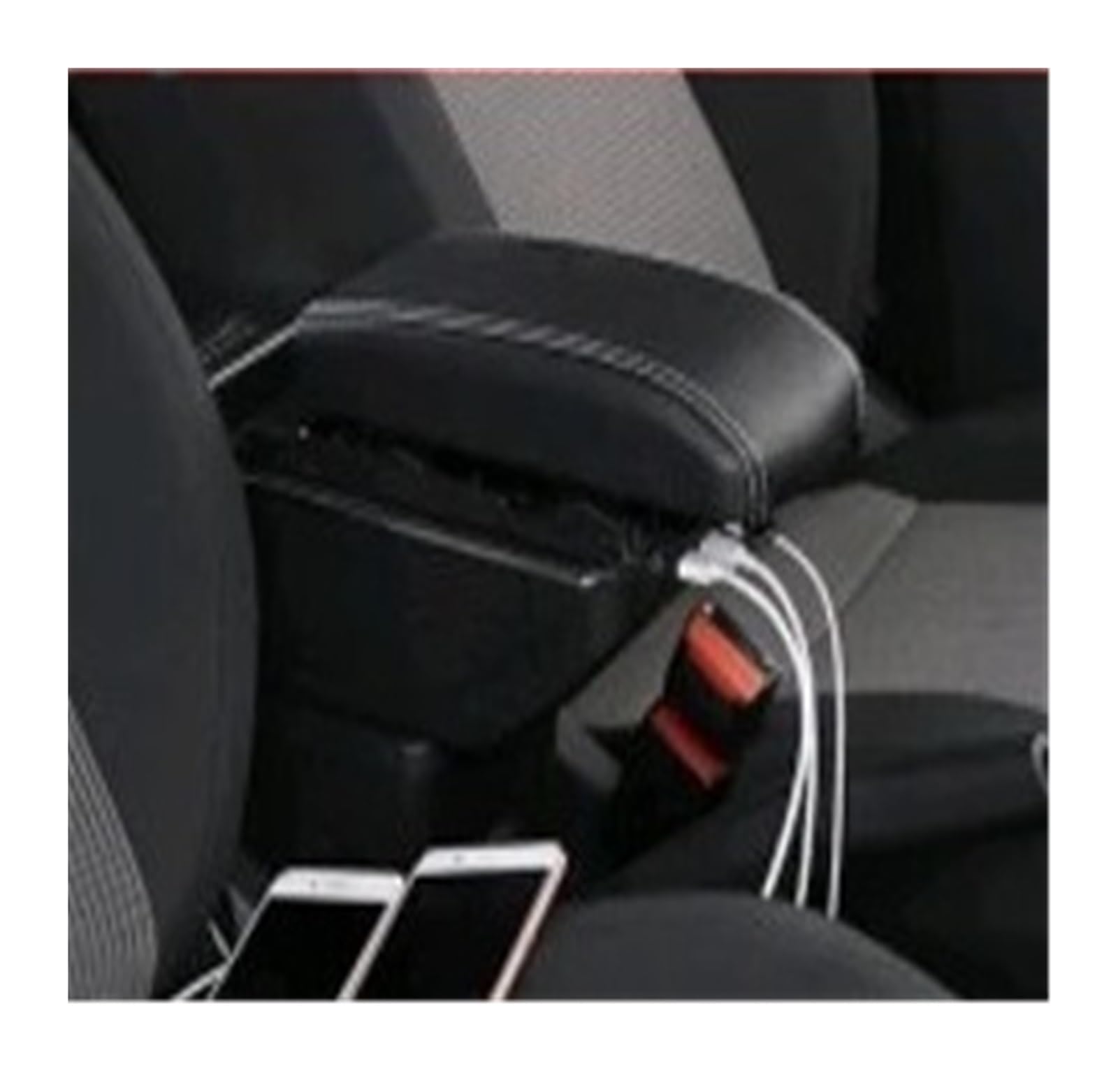BYHGFDEA Armrest Storage Box For Citroen For C4 2004-2023 Center Console Armrest Box Central Store Content