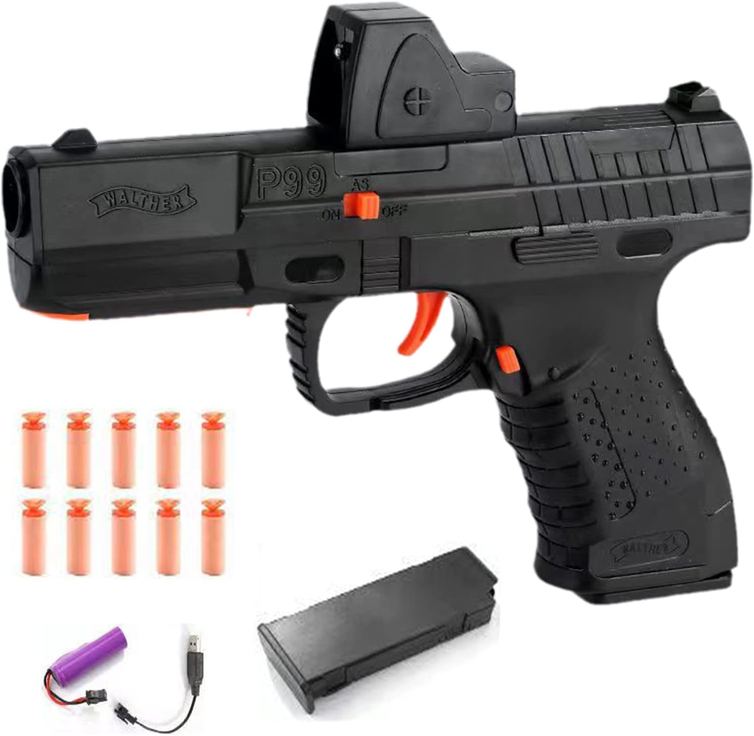 Electronic P99 Glock Toys Fake Gun Toy Guns Cool Guns for Boys Toy Guns Shooting Games Education Toy Model for 6,7,8,9,14+ Kids Boys Gifts