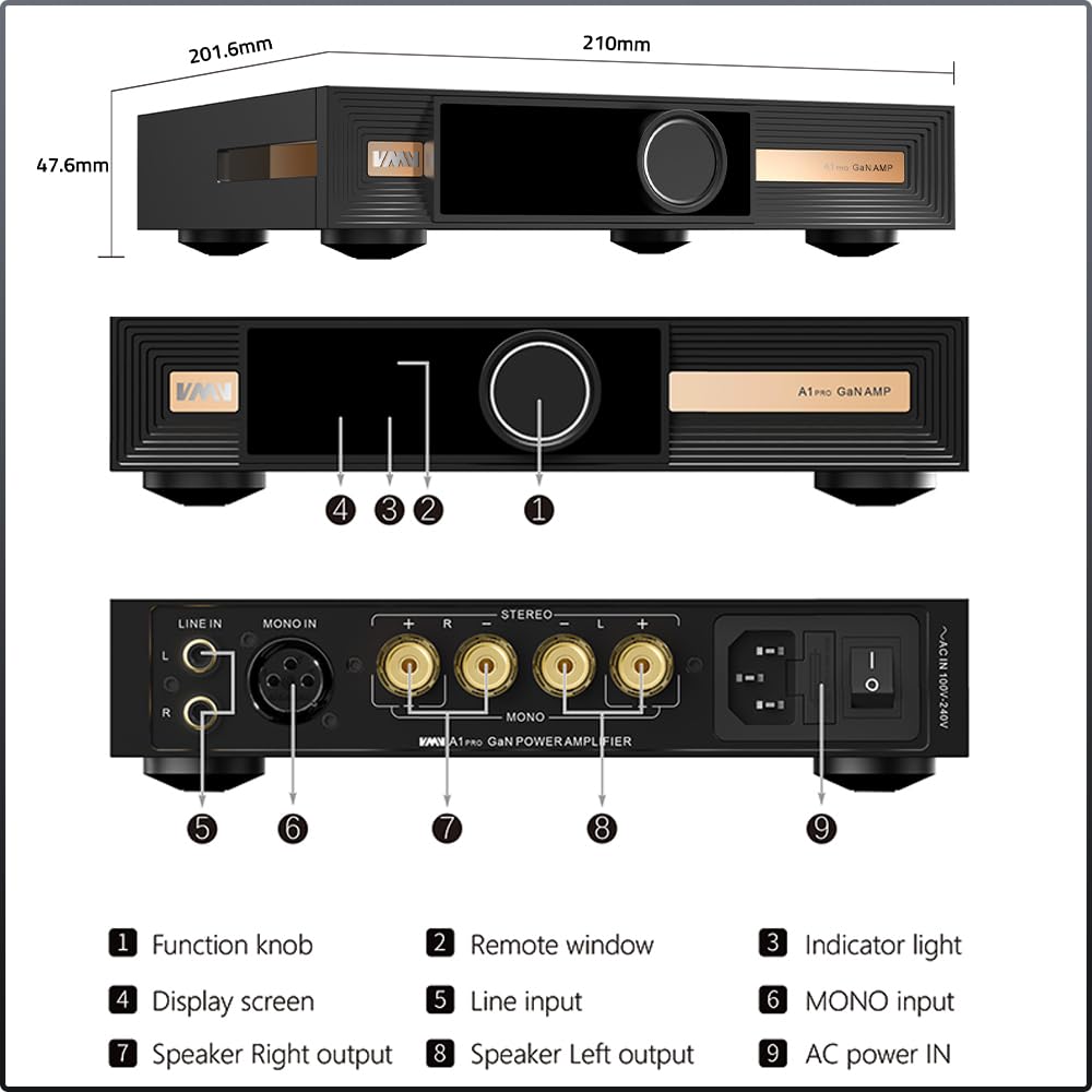 Amazon.co.jp: S.M.S.L VMV A1pro 窒化ガリウムパワーアンプ