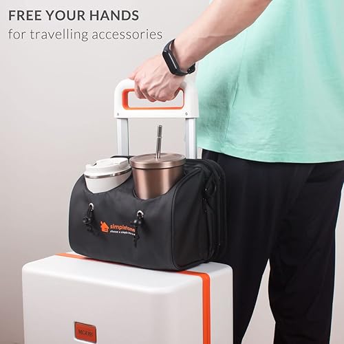 Miniatura 5 de simpletome Bolsas organizadoras de viaje 4 en 1, soporte para bebidas de equipaje, bolsa cruzada, teléfono, soporte para tableta+bolsa de