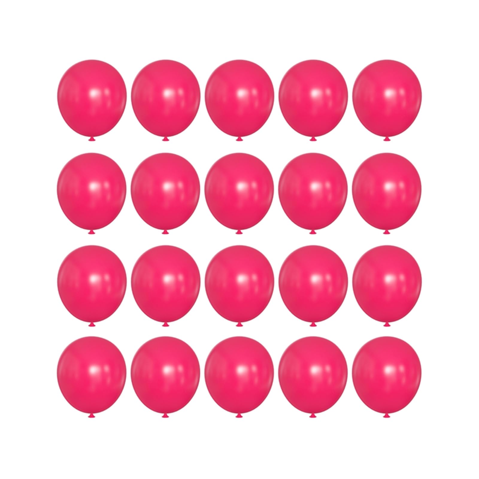 10 inch Hot Pink Latex Balloons, 100 pcs Thick Dark Pink Party Balloons Birthday Decorations (Hot Pink)