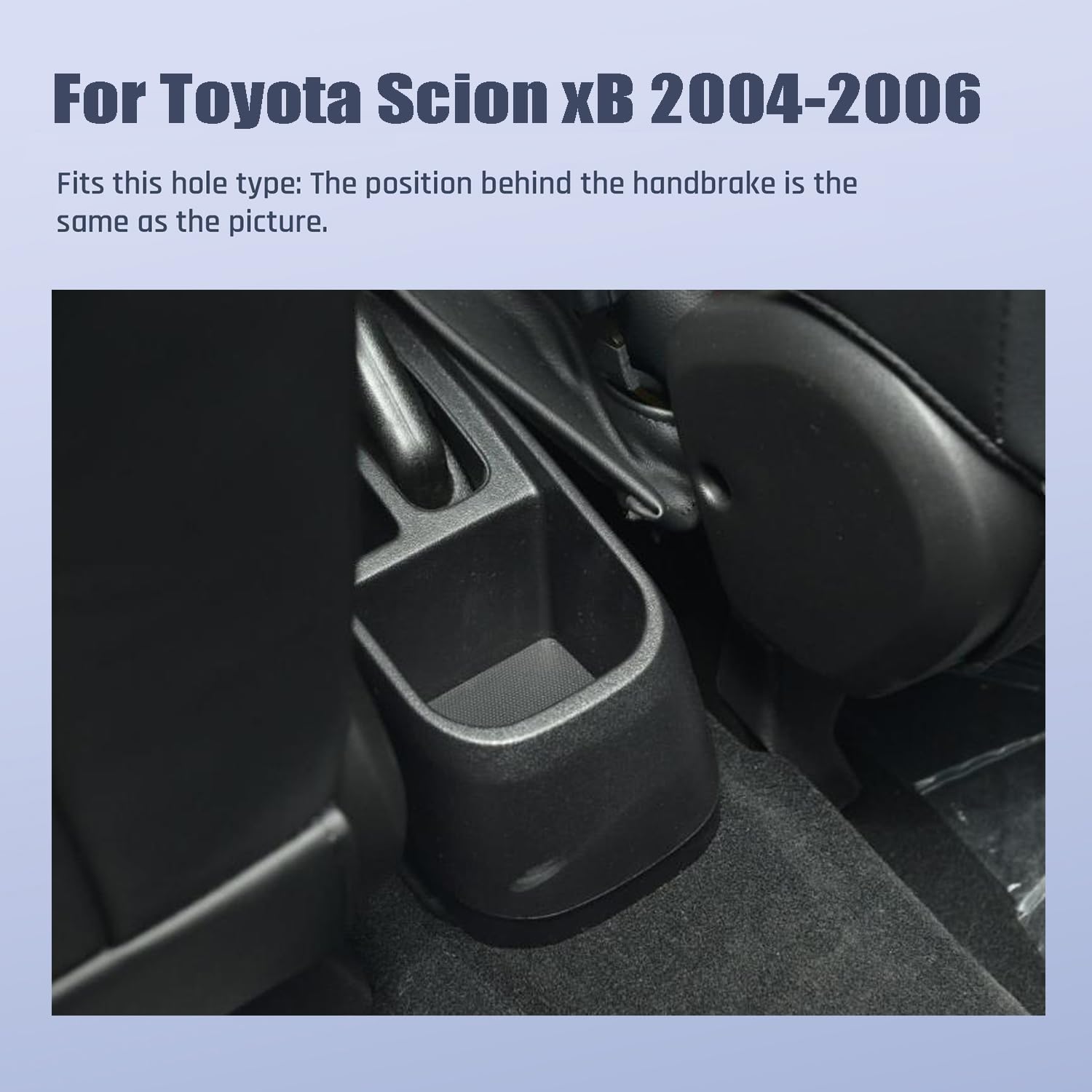 YJYWZH Car Armrest Box for Toyota bB Scion xB 2004 2005 2006 Auto Accessories Center Console Leather Arm Rest Double-Layer Storage Space with Cup Holder (Black Thread)