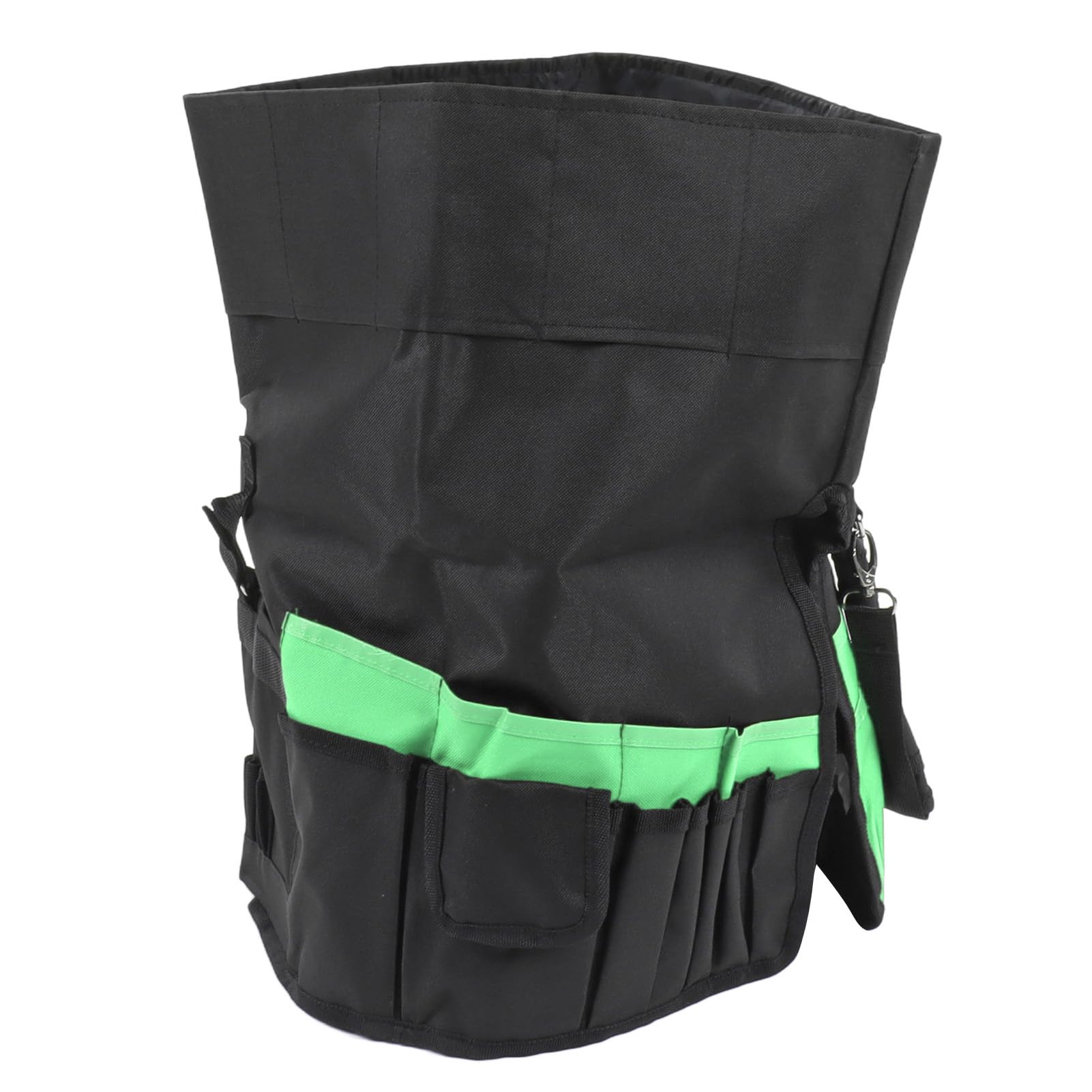 Seau De Jardin Multi-poches Oxford - Vert, 42 Poches, Rangement Outils