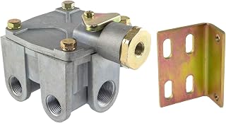 World American WA103010 Air Brake Relay Valve Type R14H Crack Pressure 4 PSI, Delivery Ports 2x 1/2" Supply Ports 2x 3/4"- Replaces Bendix 103010, Automann 170103010, Navistar 1677540C, Newstar S8255
