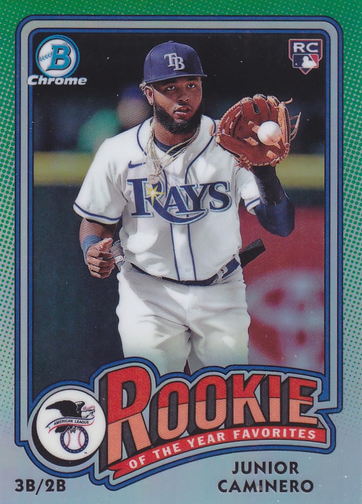 Amazon.com: 2024 BOWMAN CHROME JUNIOR CAMINERO ROOKIE OF THE YEAR 