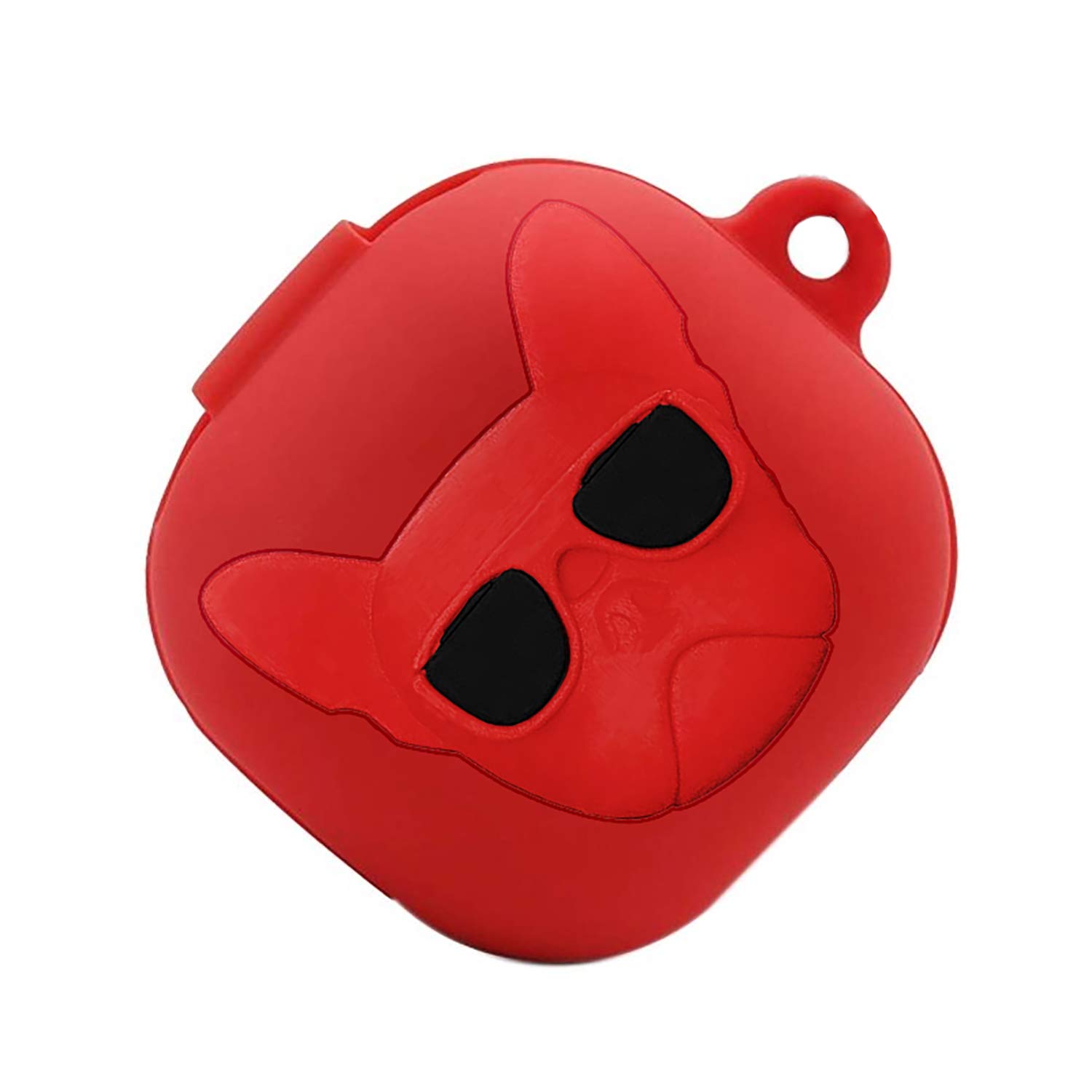 Microsonic Samsung Galaxy Buds Live için Kılıf French Bulldog Kırmızı [Buds Live ile Uyumlu Kılıf - Kırmızı]
