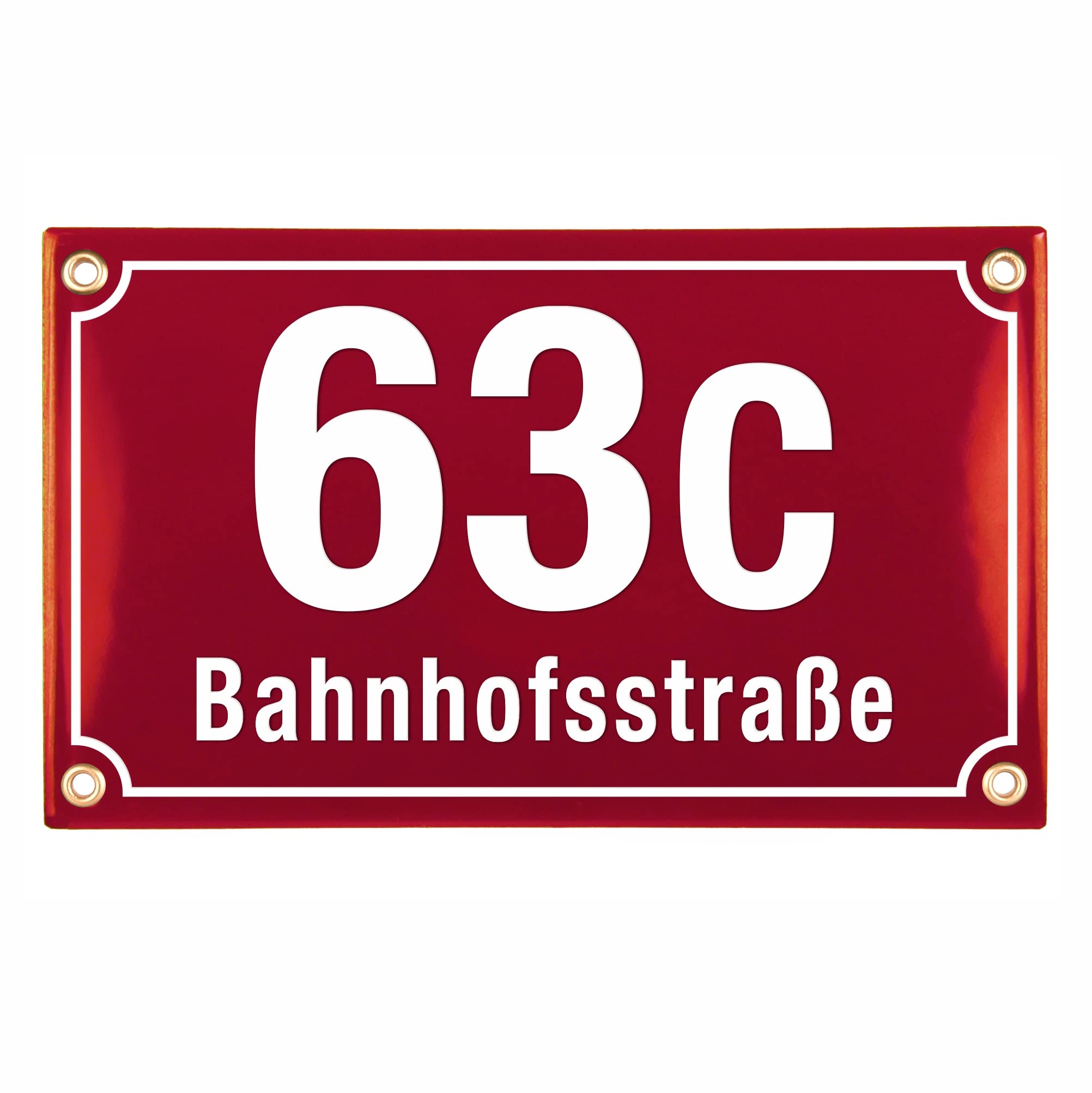 Plaque numéro de maison lisible et résistante aux intempéries en céramique - 8