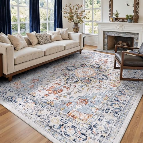Homcomodar Tapete de sala de estar cabelo curto 160 x 230 cm tapete quarto de casal Carpet Rugs for Living Room tapetes laváveis de sala de estar sala de jantar quarto azul