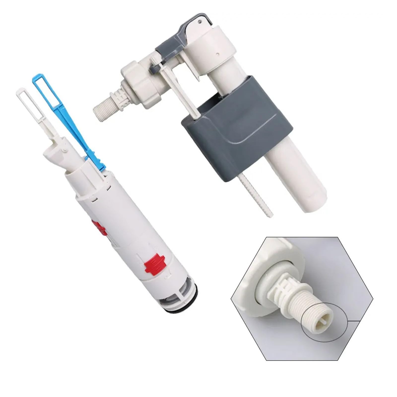 Kit De Accesorios De Reparación De Tanque De Agua De Válvula De Drenaje De Válvula De Llenado De Tanque De Inodoro De 3 Puntos, Compatible con Piezas De Inodoro Cisternas WH053 WH063 WH050D