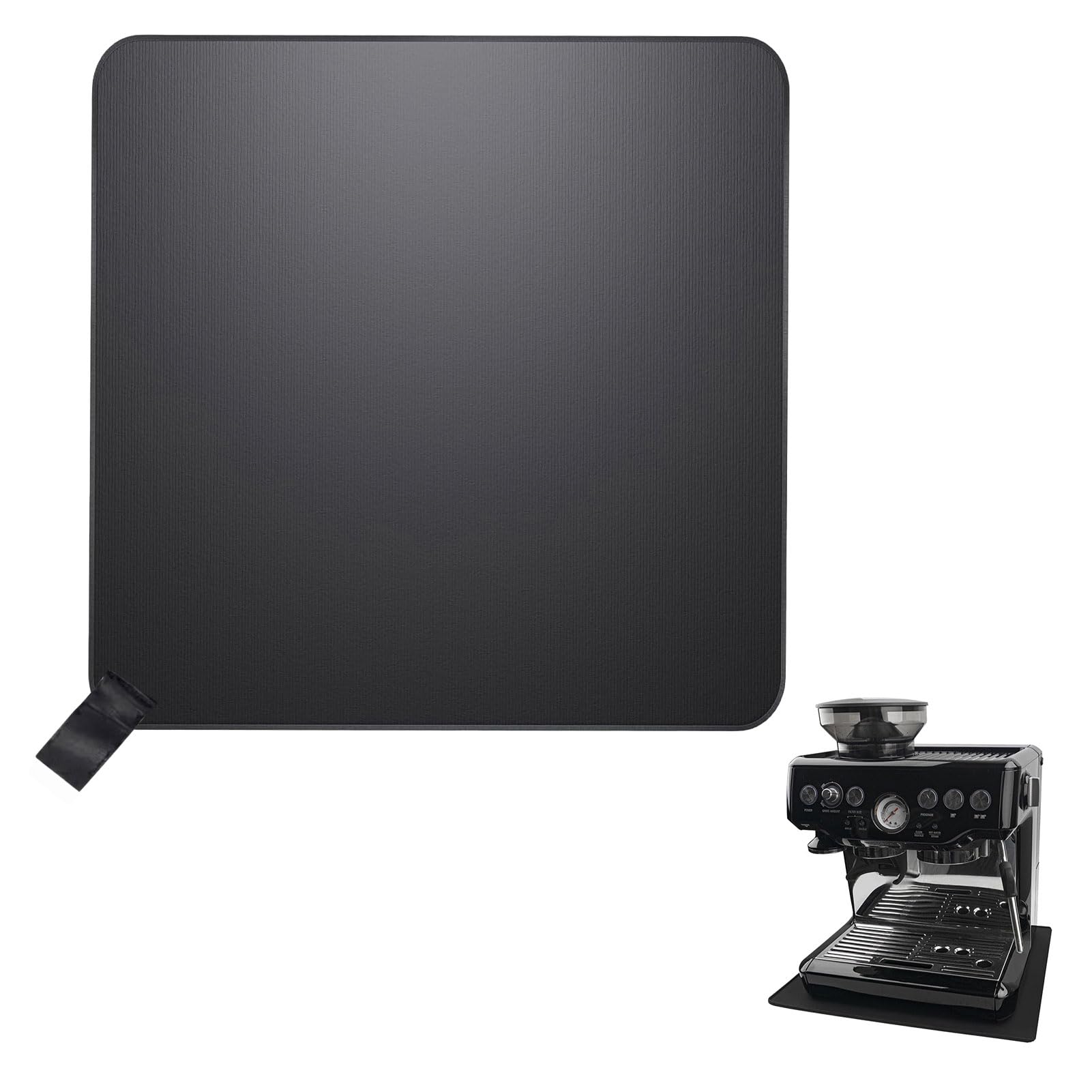 Coffee Machine Mat, 31cm Coffee Mat Rubber Backed, for Ninja Coffees Machines for Ninja Luxe Coffees Machine ES601UK ES701UK Series