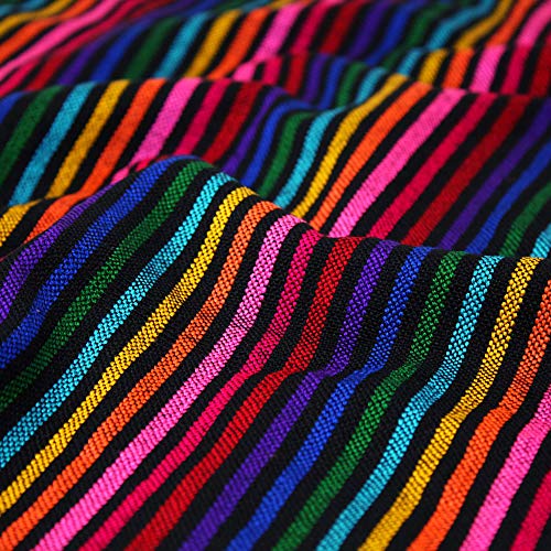 Mexican Fabric By The Yard, Tela Mexicana, Mexican Party Decorations, Bohemian House Decor, Mexican Striped Fabric, Cinco De Mayo, #TOP4