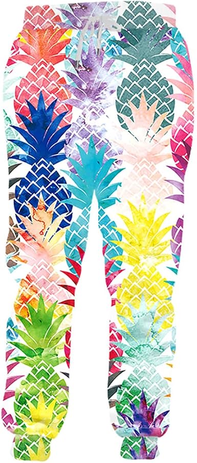 Harem Pants Printed Pineapple Fruit 