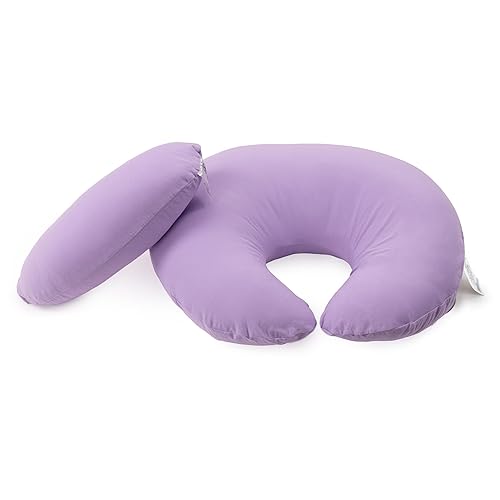 Dr. Mama's Organics Almohada de lactancia con soporte lumbar, diseño ergonómico que ayuda a aliviar el dolor de espalda y la fatiga del brazo, para