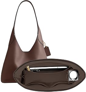 LOUKAYCCI Quilted Purse Organizer Insert for Coach Brooklyn 28 Shoulder Bag