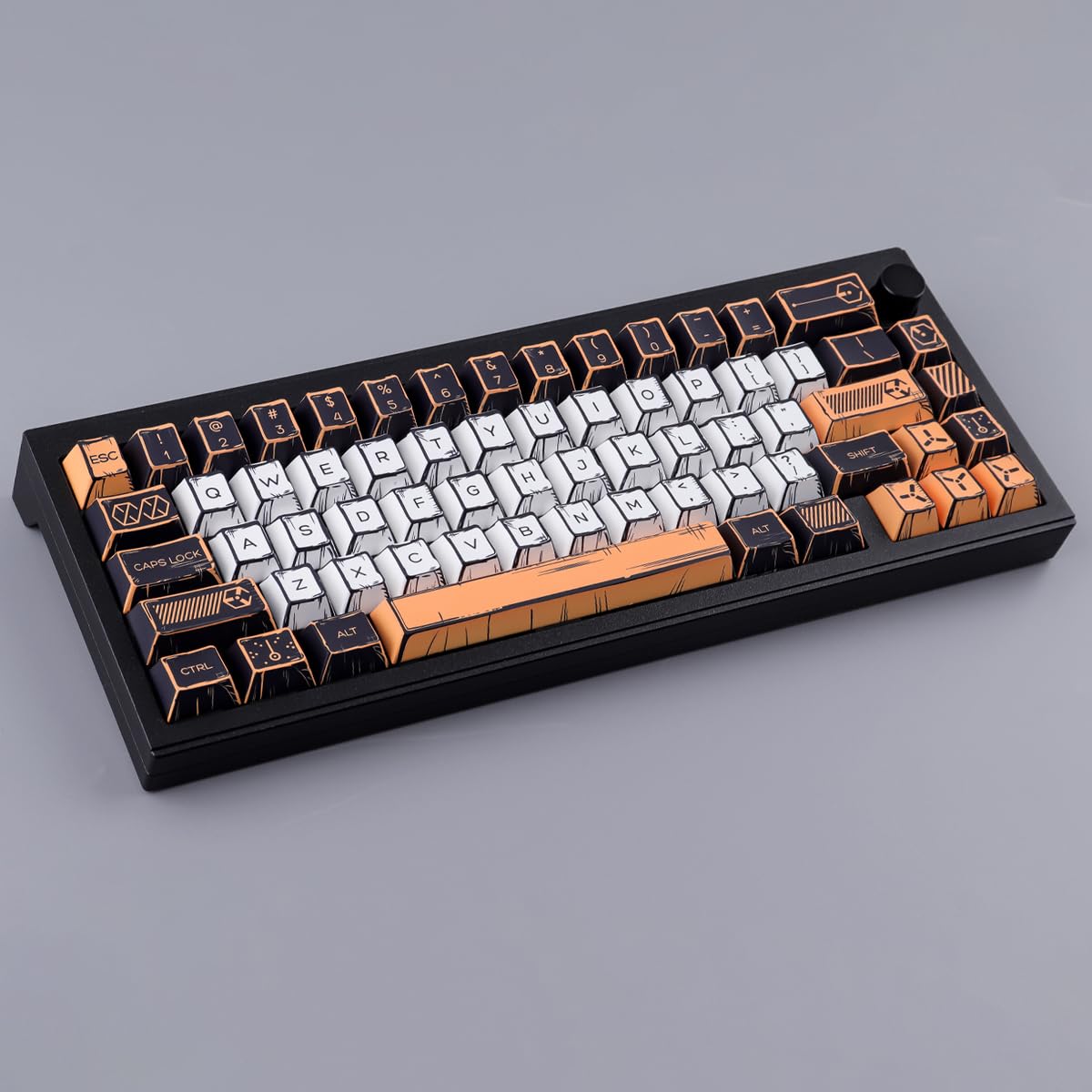 Sunzit Set di 147 copritasti in PBT, a tema manga, con profilo in ciliegio personalizzato, per switch MX ISO/ANSI, layout UK