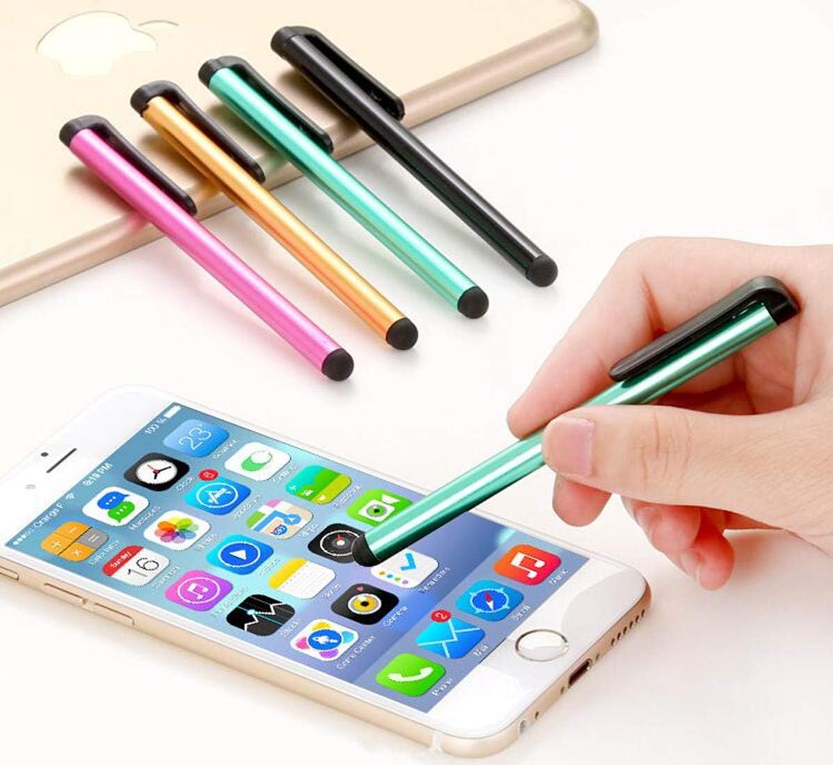Formvan Stylus Pen Set of 22 Pack for Universal Touch Screens Devices, Multicolors Capacitive Stylus for iPad, iPhone, Samsung, Kindle, Tablet