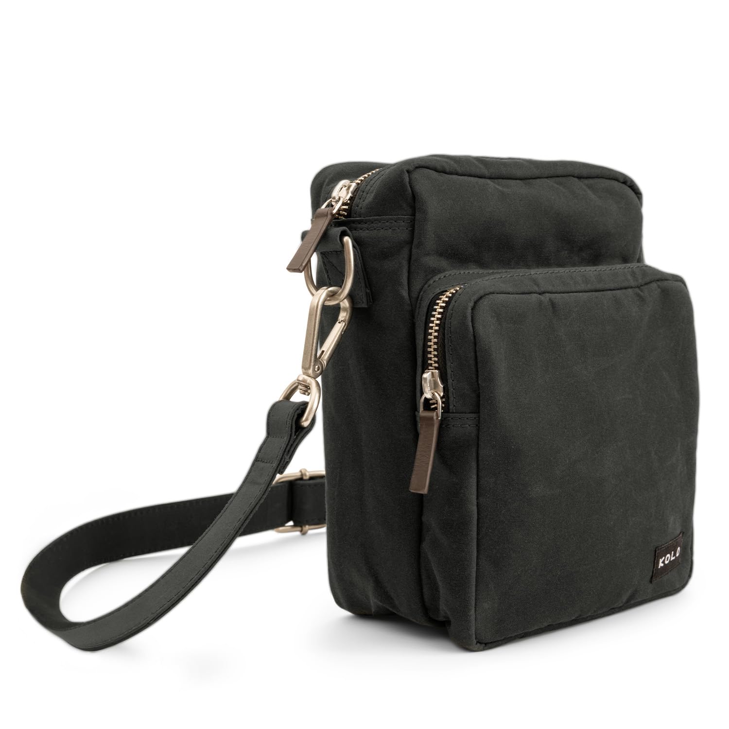 KoloHarper Cross-Body Shoulder Bag, Organic Wax Cotton Canvas, Medium