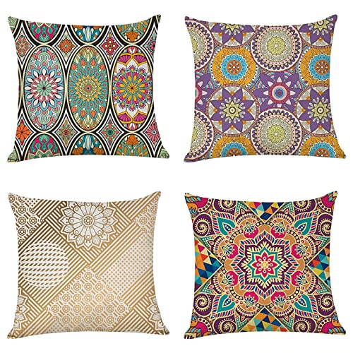Housses de coussin de canapé avec fermeture éclair dissimulée lot de 4 - 2