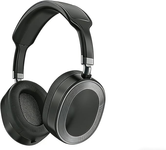 Wired Over Ear Headphones Foldable Black for Computers and Mobile Devices