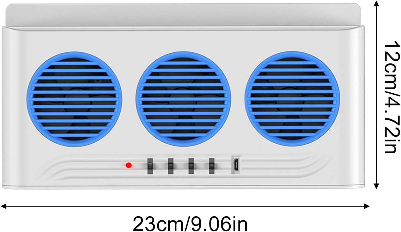 Solar Car Fan | Air Purifier with Light and Outlets | Solar Extractors for Window | for Motorhome Truck Road SUV Van Long Trips