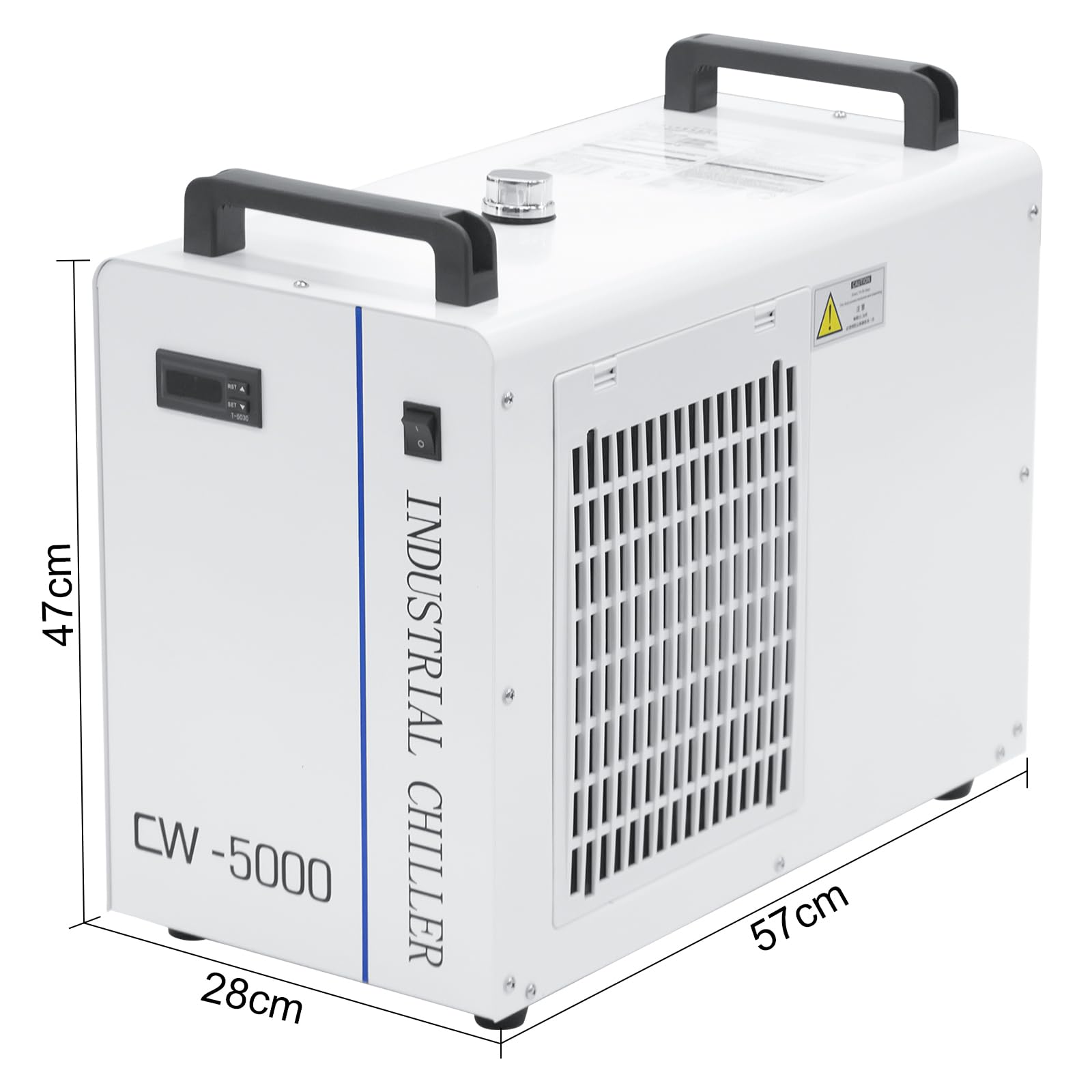 Enfriador De Agua Industrial CW-5000DG Tubo Láser CO2 Cooler 6L Water Cooling Enfriador De Agua para Enfriar Tubos Láser De Vidrio CO2 220V 10 L/Min Enfriador De Agua