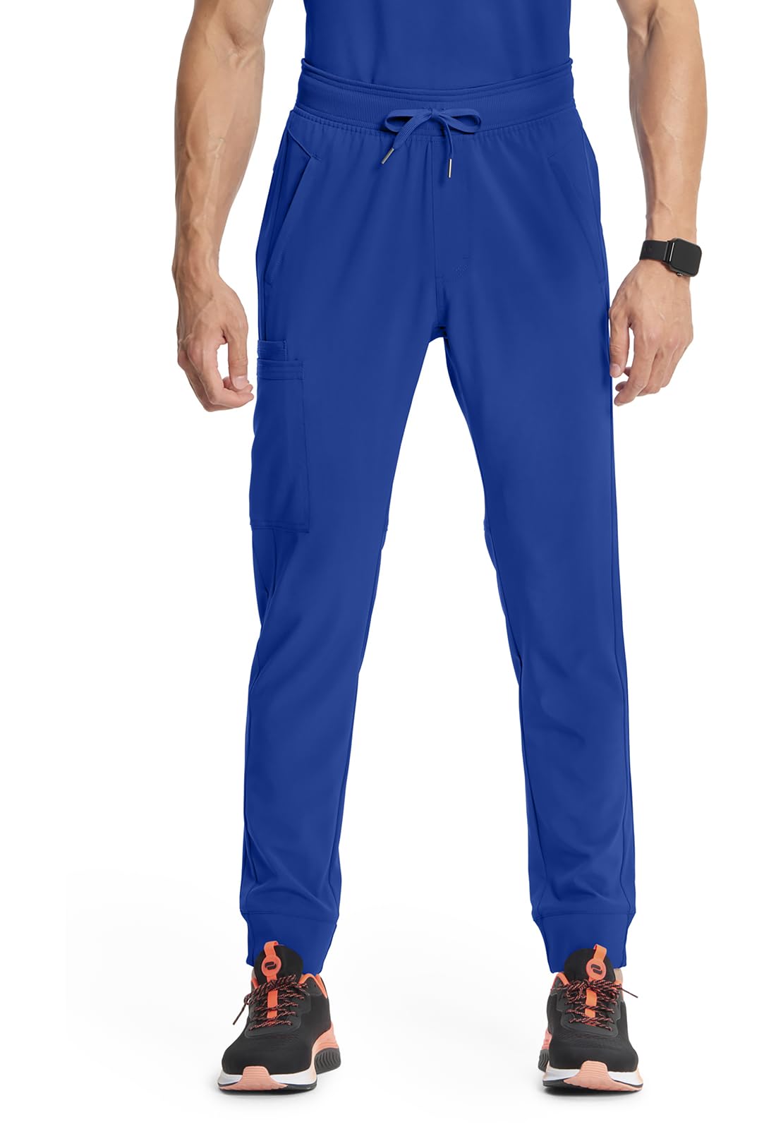 InfinityJogger Scrubs for Men – 4-Way Stretch with Drawstring Elastic Waist, Cargo Pockets, Superior Performance & Comfort CK004A