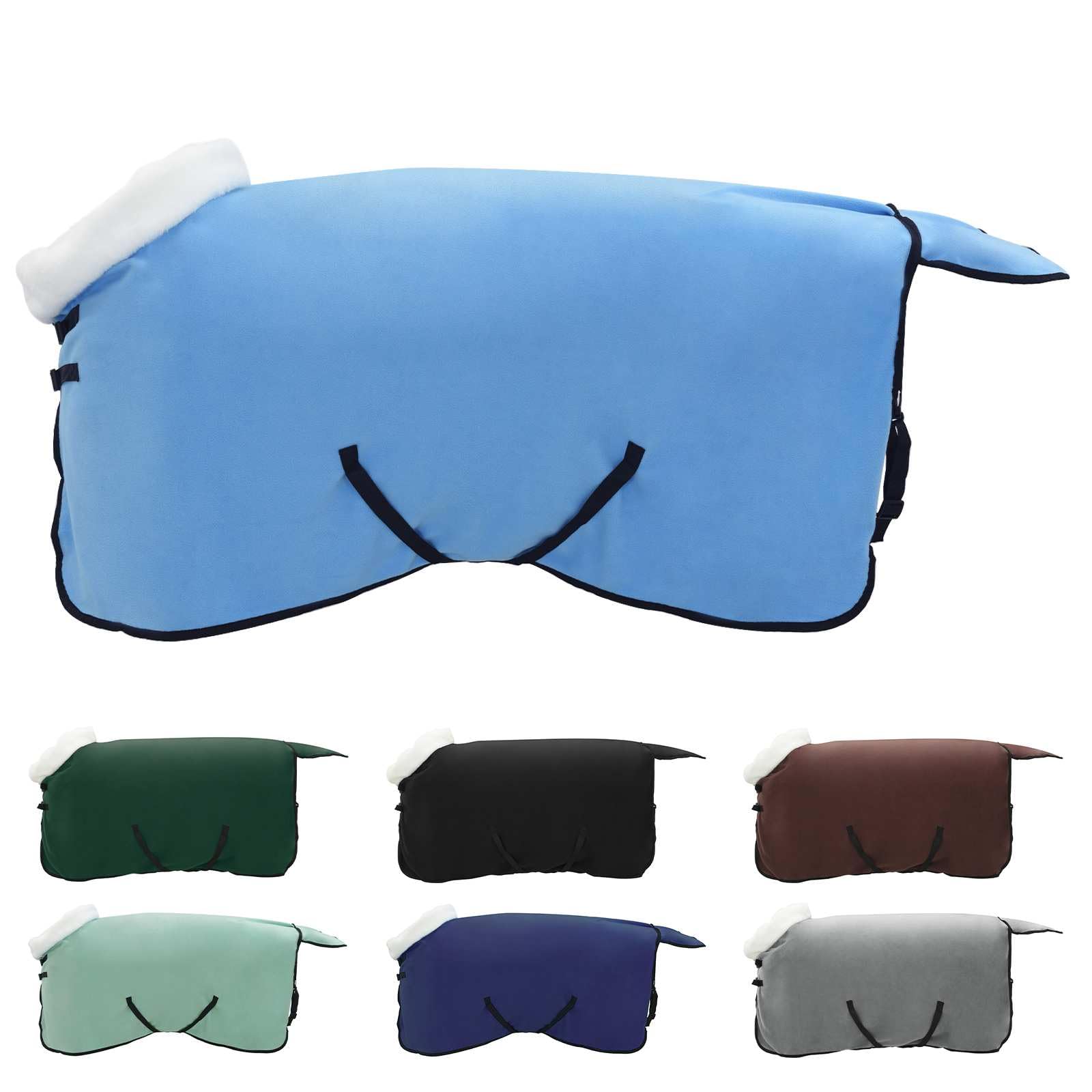Genérico Manta para Caballo Aqua Completo 75 cm Forro Polar
