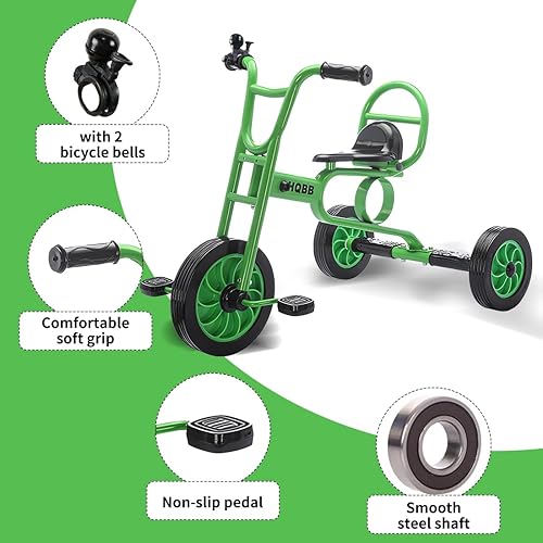 Miniatura 3 de Triciclo para niños a partir de 3 años, guardería preescolar, bicicleta de equilibrio para niños, triciclo para niños pequeños con campana y ruedas