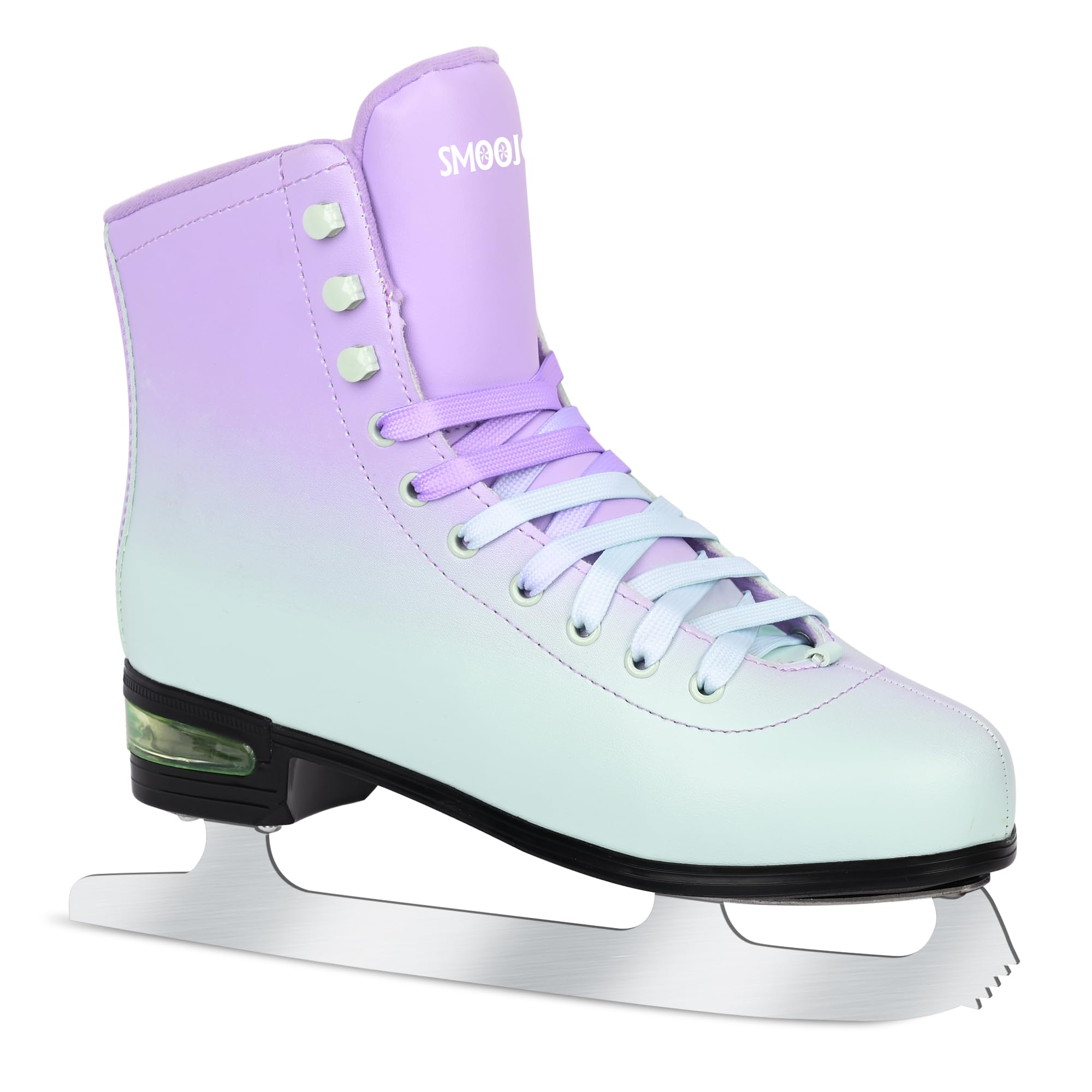 Figure Ice Skates for Women and Men - Air Cushion Deluxe Hockey Ice Skate Premium Leather Skates Indoor Outdoor Rink for Teens Beginner