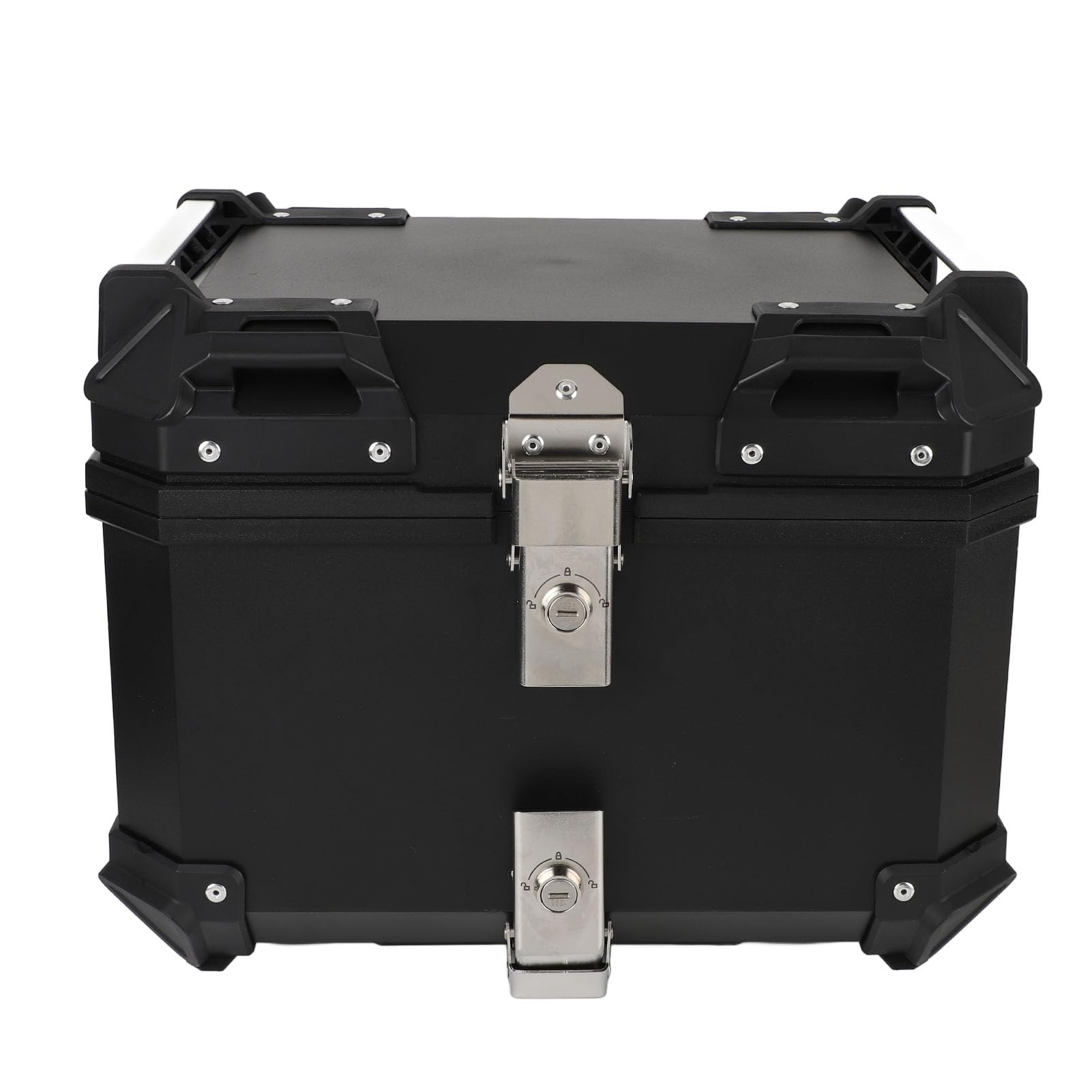 Ejoyous Kufer Górny z Tyłu Motocykla 45L ABS Skrzynia na Bagażnik Motocykla z płytką Szybkiego Uwalniania Wodoodporny, Zamykany Schowek 42 X 33 X 33 Cm dla Osób Dojeżdżających do Pracy w Trasie