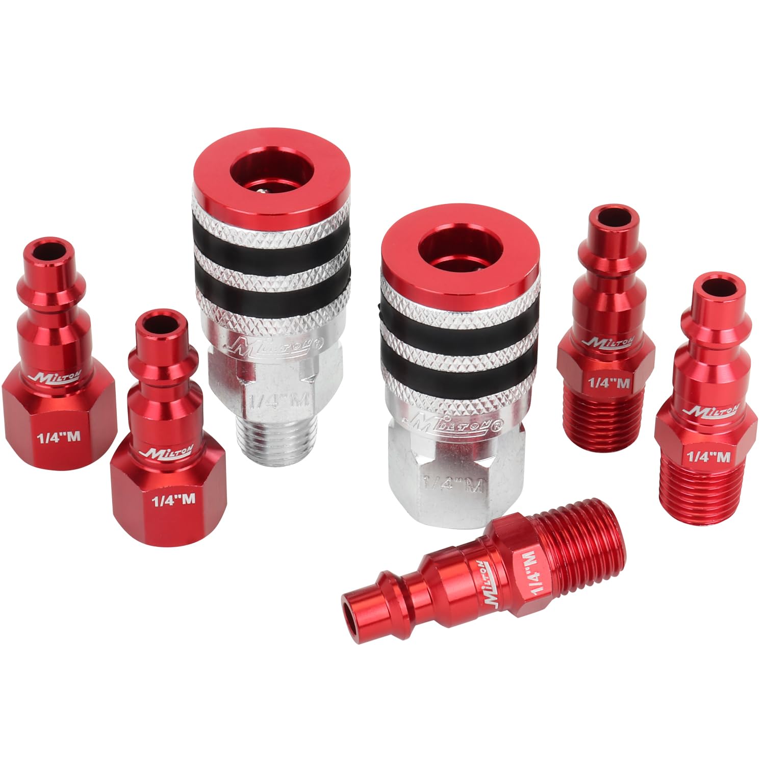 Milton ColorFit Coupler & Plug Kit - Red (14-Piece) -10 Milton ColorFit Coupler & Plug Kit - Red (14-Piece) -10