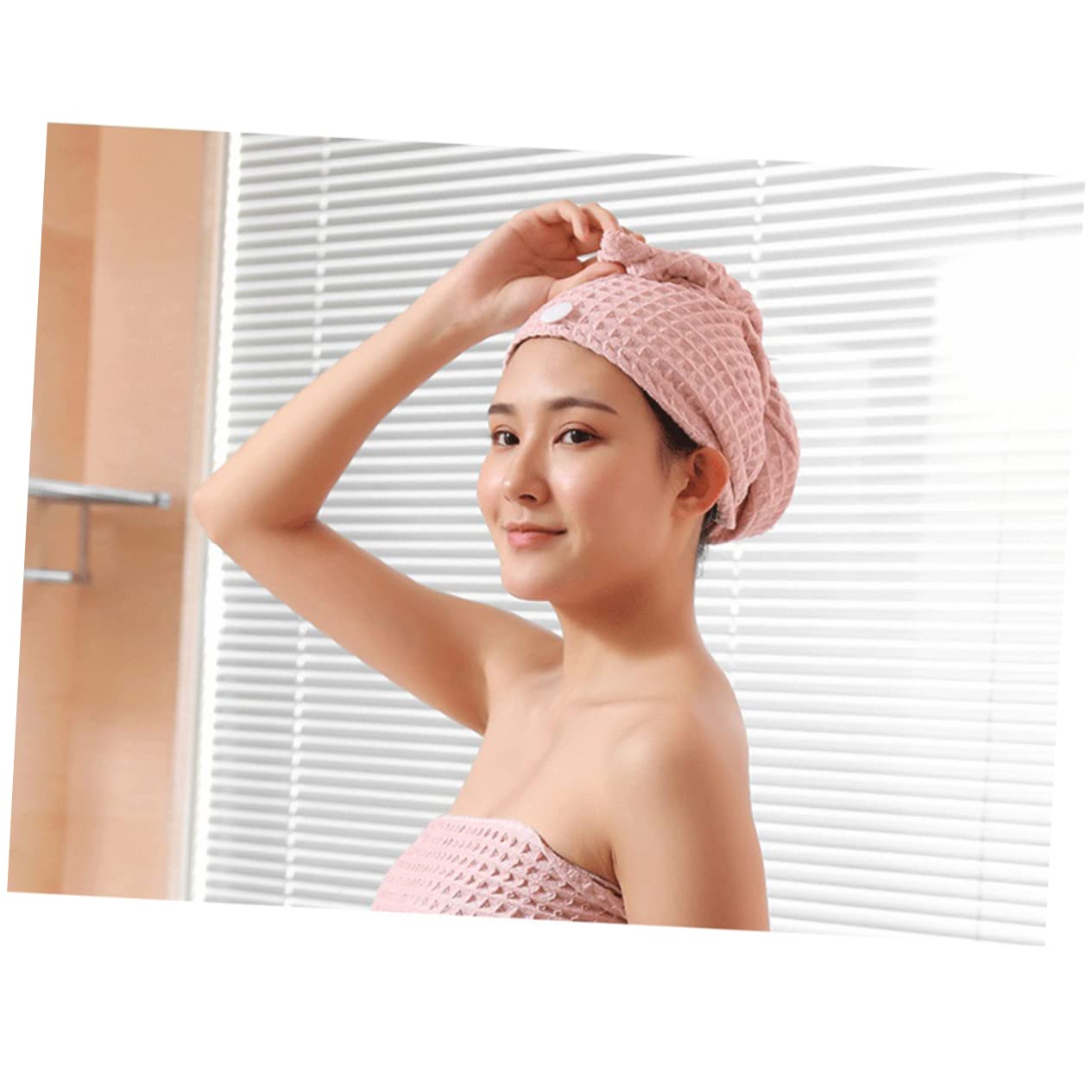 PartyKindom Hair Towel Fast Drying Hair Drying Cap Ultra Absorbent Bath Towel Home Hotel Travel Essential