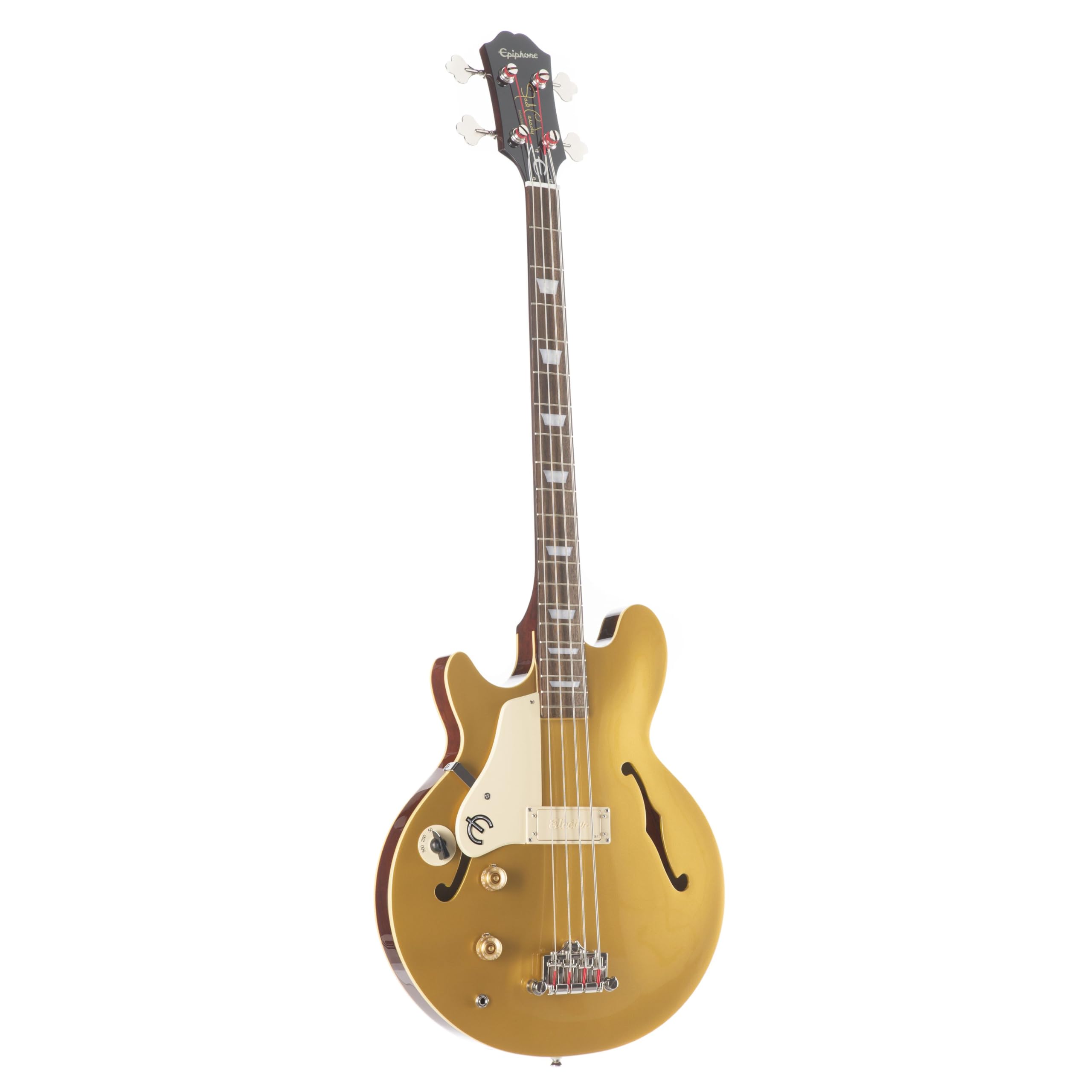 Epiphone Jack Casady Bass ゴールドトップセミアコベース Amazon.com: Epiphone Jack Casady Bass Guitar Lefty, Metallic