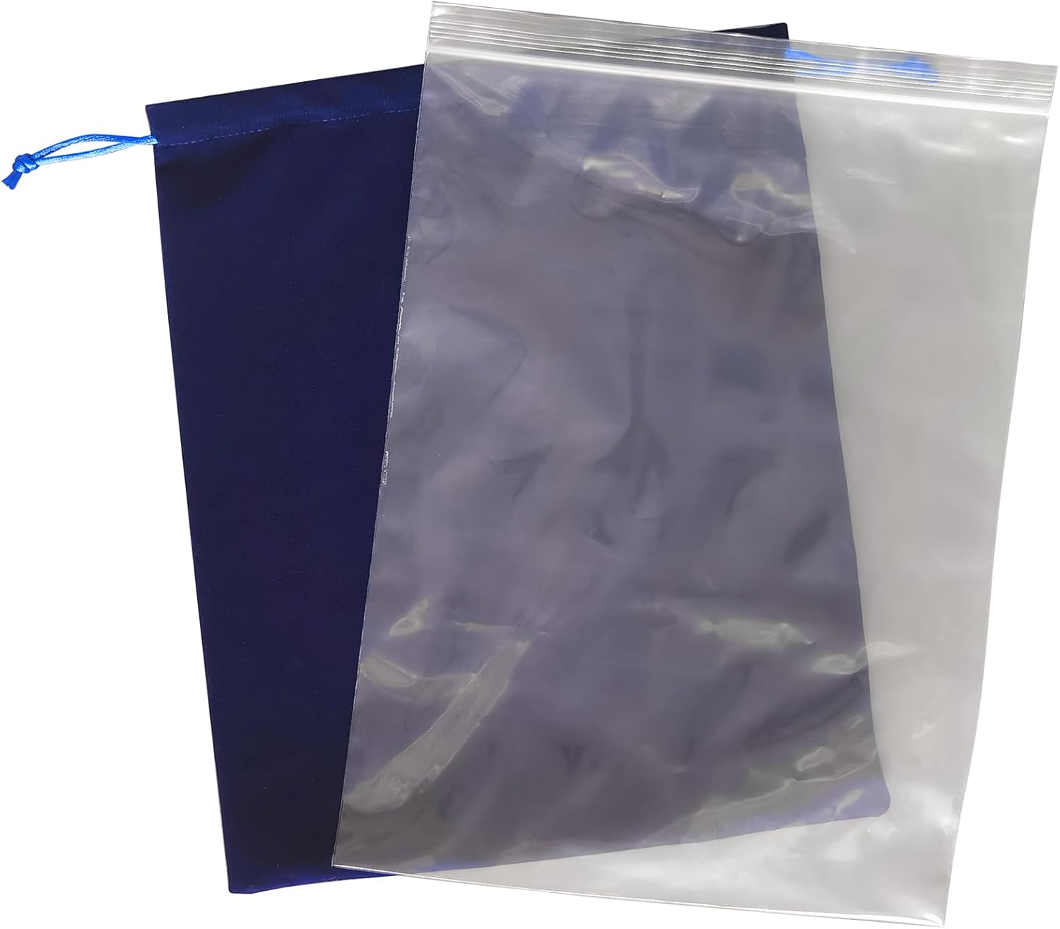 Blue Velvet Cremains Urn Bag for Human Ashes - For Use Inside the Urn - Size 12" X 16" (380 Cubic Inches Capacity) - Includes a Resealable PE Material Ashes Storage Bag (Blue, X-Large)