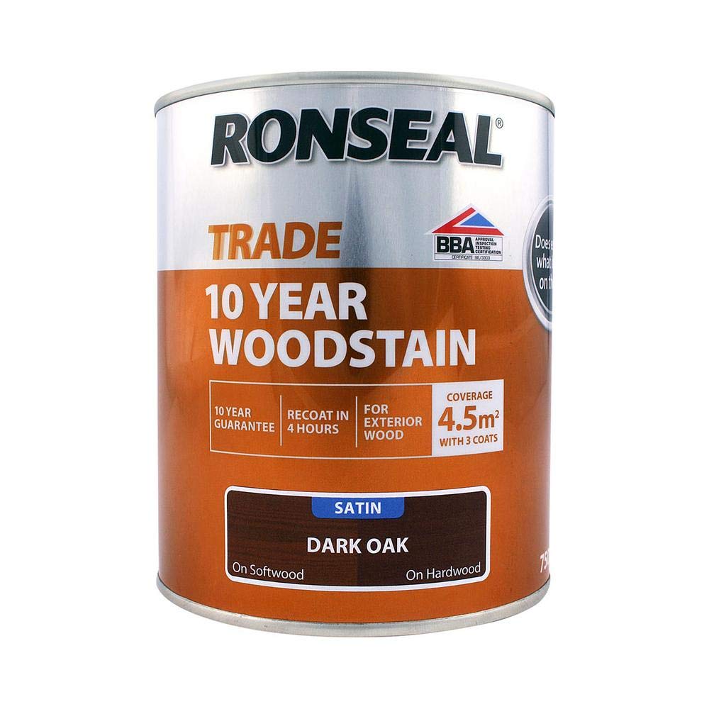 Ronseal Trade 10yr Woodstain - Dark Oak - 750ml