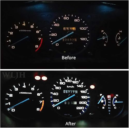 Miniatura 4 de WLJH - Panel de luz LED indicador de tablero de instrumentos, 10 unidades, T3, T4.2, T4.7, Neo Wedge