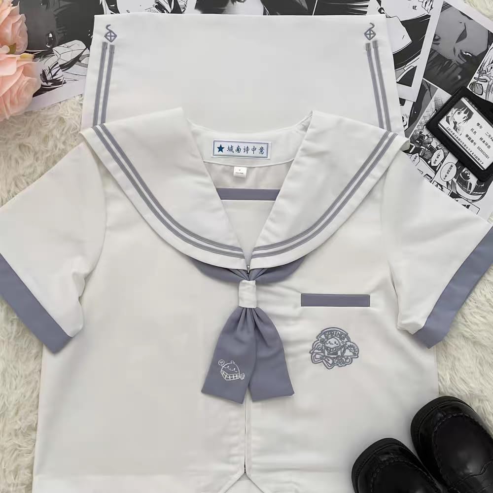 制服　セーラー服　ネクタイ付き M3572 冬セーラー服 ネクタイ付き えんじライン - 制服買取-専門