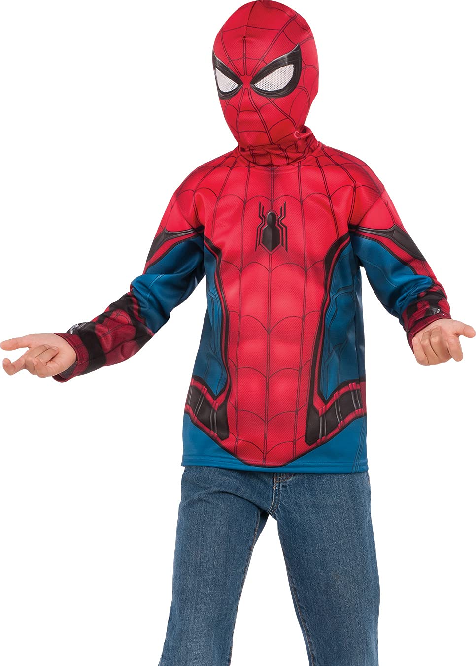 Rubie's Costume Spider-Man: Homecoming Child's Spider-Man Costume Top,  Multicolor, Medium : Amazon.sg: Toys