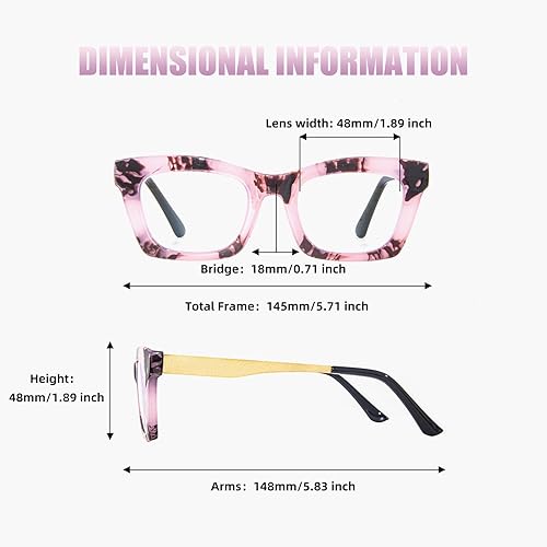 Miniatura 8 de bullabulling Oprah - Lentes de lectura para mujer, paquete de 3 lentes de lectura estilo Stylis con bloqueo de luz azul y bisagra de resorte