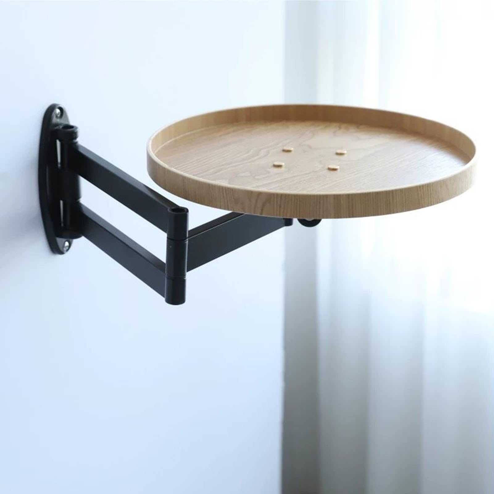 Supporto Da Parete Montato Ribaltabile E Retrattile, Scrivania Da Lettura, | Comodino Soluzione D'Arredo Per Home Studio E Decorazione Interni Della Casa