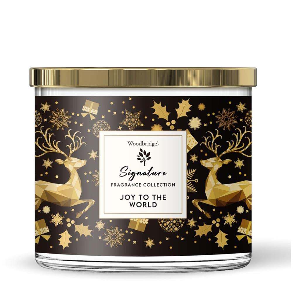 Aroma Accessories Woodbridge Joy to the World Tumbler Jar Candle