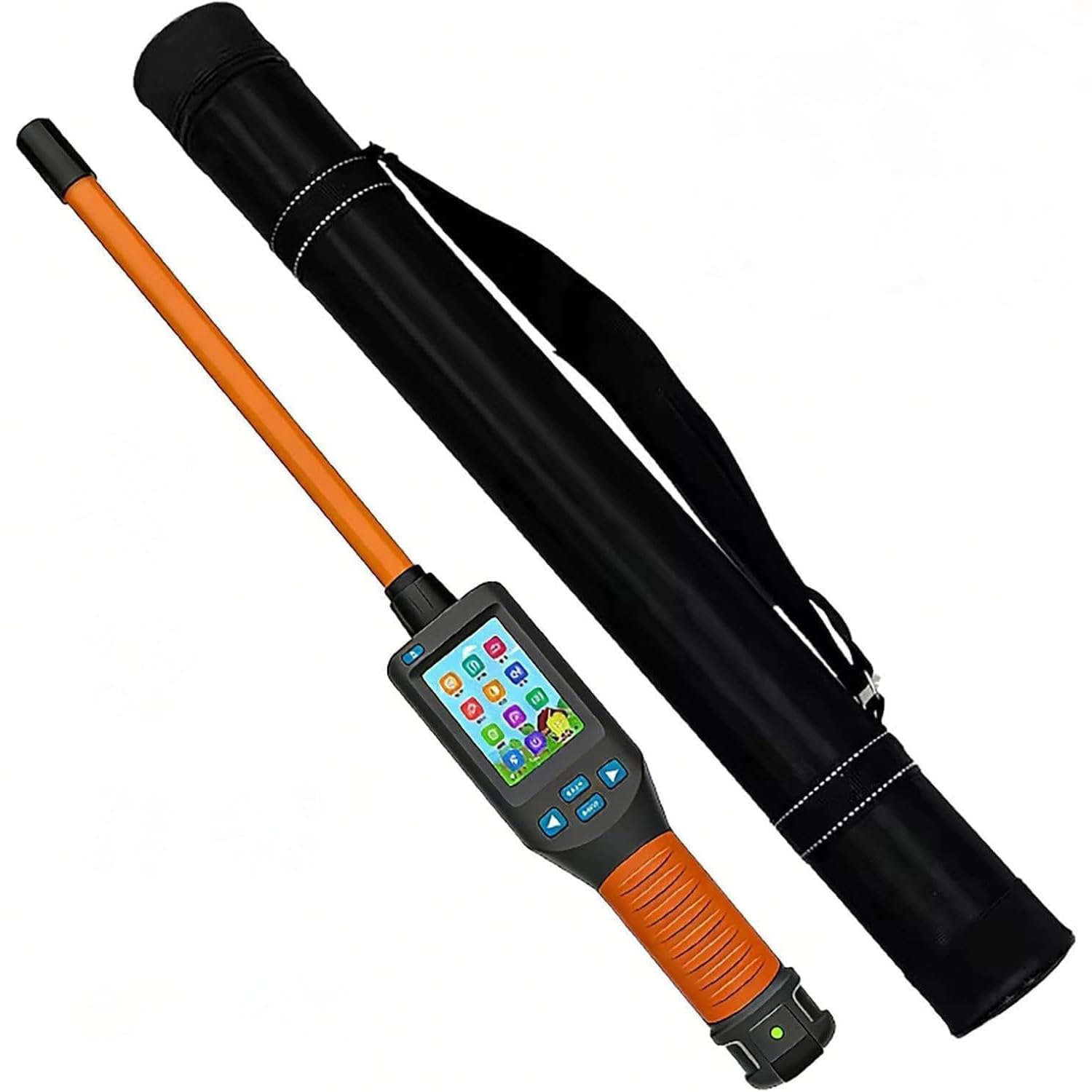 Mavdecll Animal Ear Tag Scanner With Lcd Display, Handheld Pet Microchip Stick Scanner Reader, 134.2khz/125khz, Storage Up To 20000 Datas, For Farm Livestock Cattle Pig Sheep