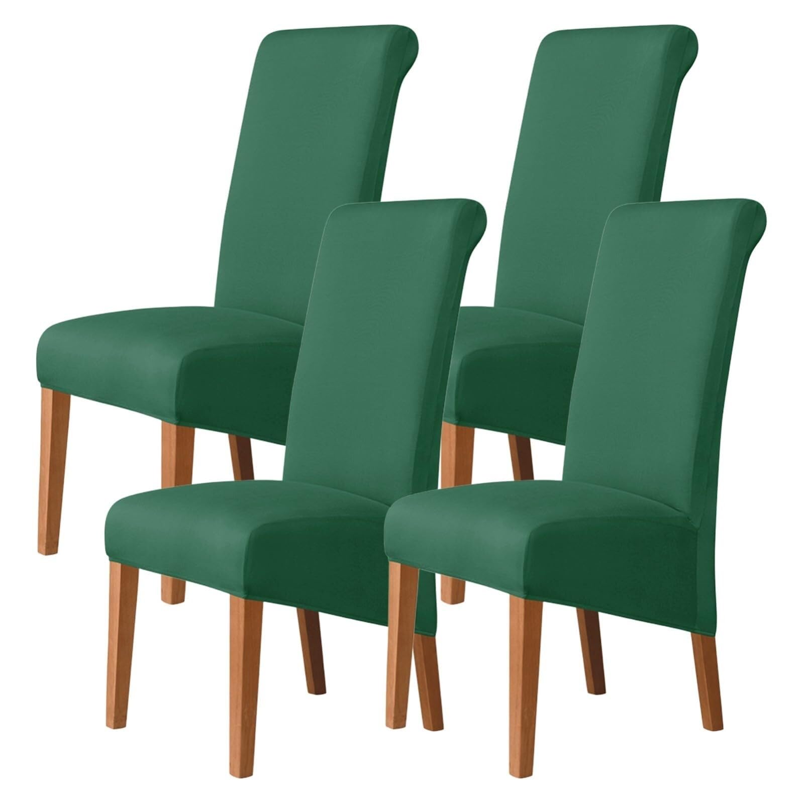NMVAWIPT Stretch High-Back Dining Chair Covers, Removable Washable Protectors With Elastic Bottom, For Home, Restaurant, Banquet(9#,4Pcs)
