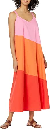 Mud Pie Women's Kallie Maxi Dress - Lined Poly Chiffon, Back Ties, Flounce Hem (Approx. 53" Length) - View #4