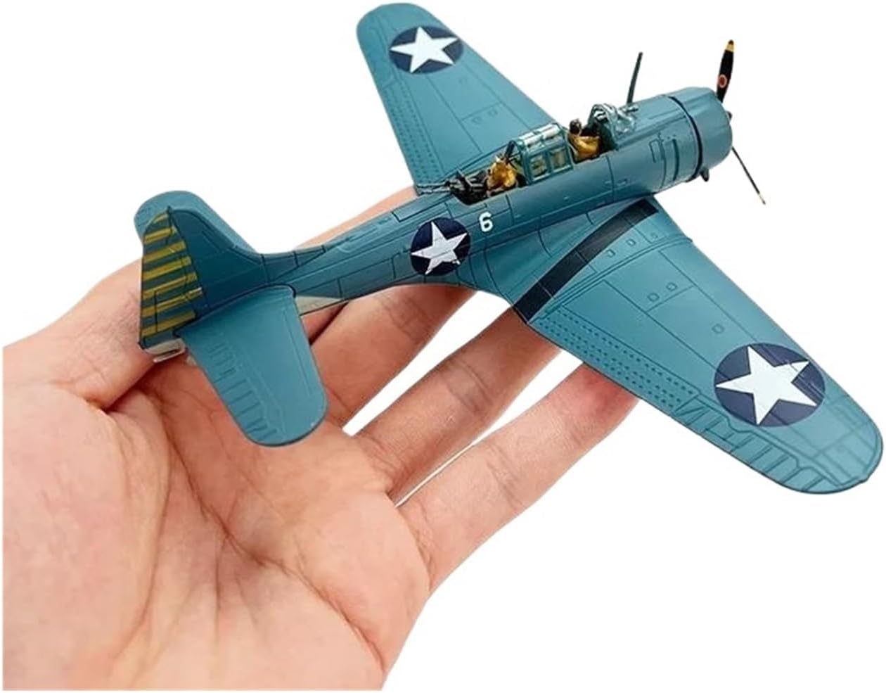 1:72 For SBD Dauntless Bomber Fighter Classic Series Aircraft Replica Model Vintage Blue Model Building Kit