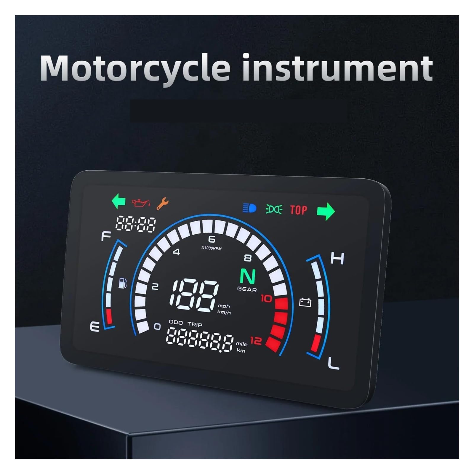 Motocicleta Gear Indicador Display Para EX5 Motocicleta Velocímetro Digital Medidor Tacómetro Tablero Indicador de Marcha Pantalla
