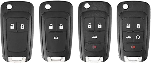 Miniatura 6 de Fundas para llave de coche para Chevrolet Cruze Epica Lova Camaro Impala, funda plegable con 5 botones