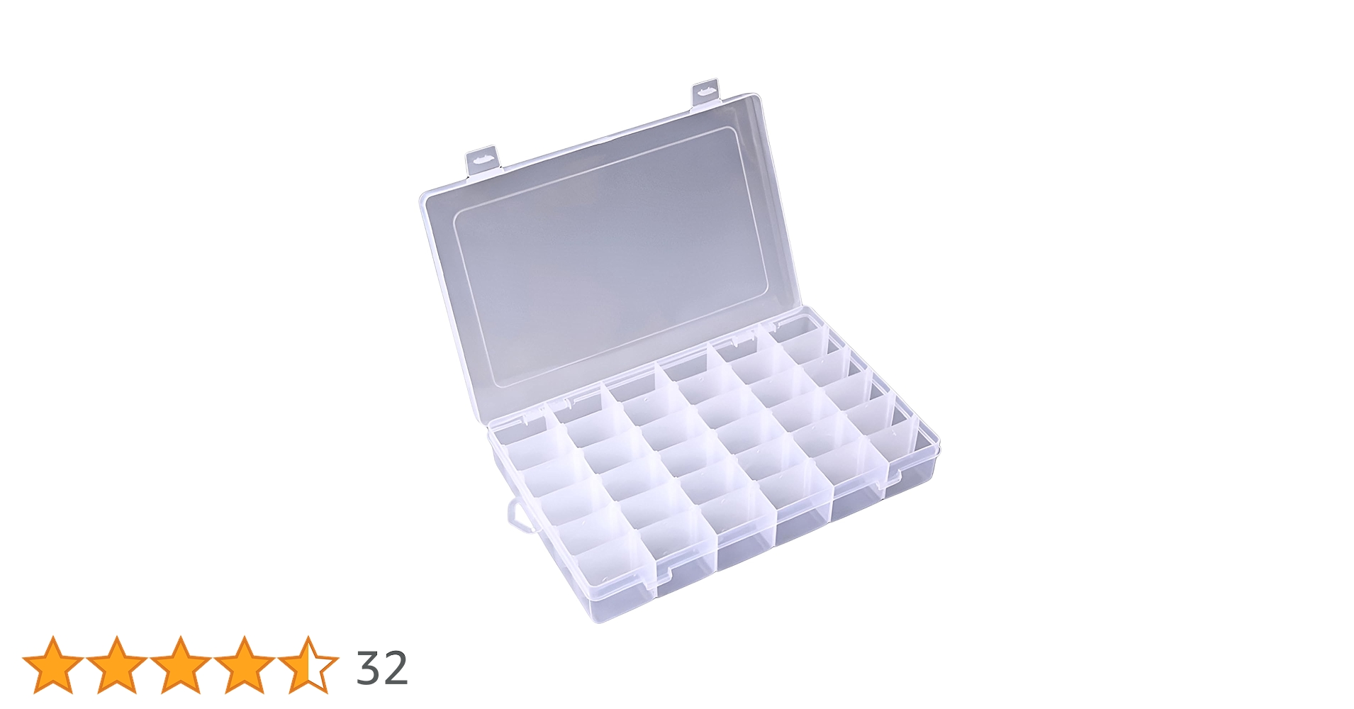 ラジオなどの部品、パーツ　ケースのまま Amazon.co.jp: Charmoon 小分けケース パーツボックス 36分割