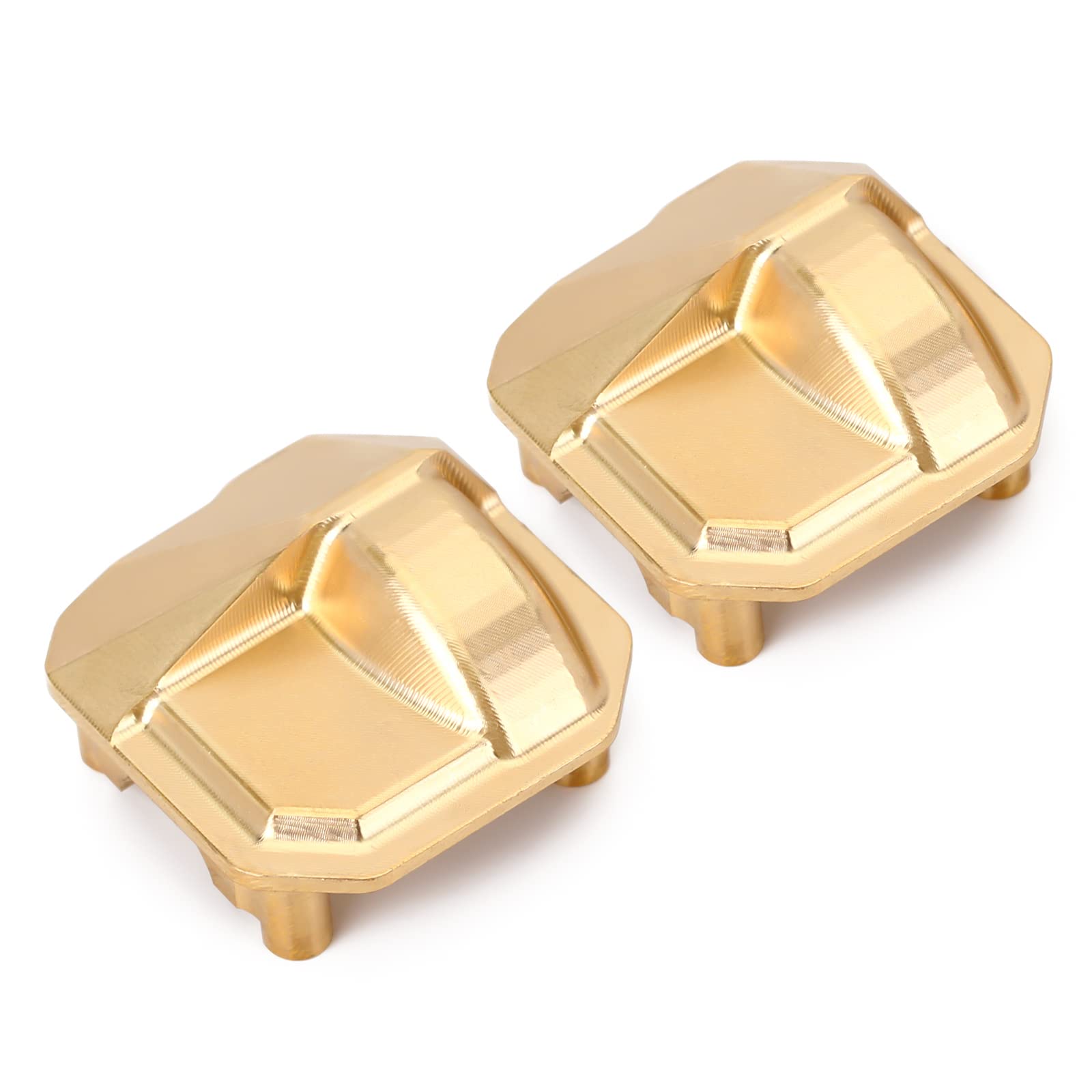 INJORA Coppia Copridifferenziale In Ottone Per AR44 – Assale Anteriore/Posteriore Per SCX10 II 90046/90047 - 3